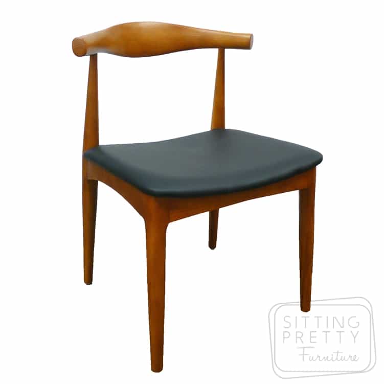 hans wegner elbow chair walnut