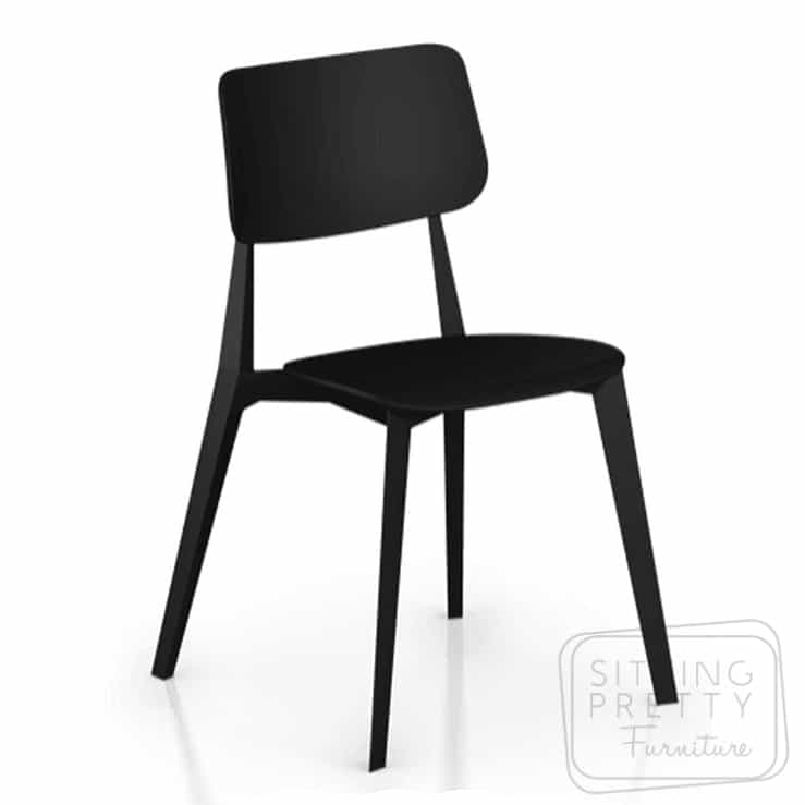 haven way black silas stack chair