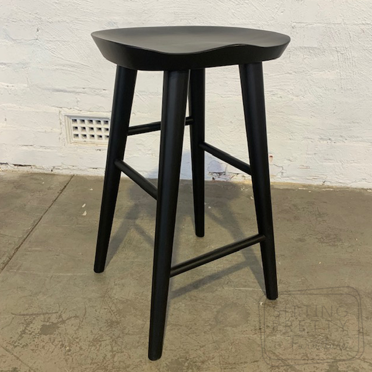 tractor bar stool black