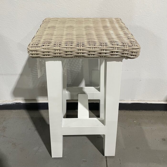 White Outdoor Stool