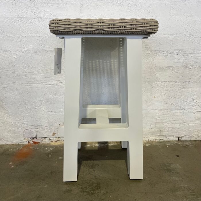 White Outdoor Stool