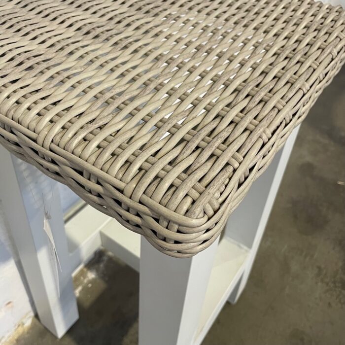 White Outdoor Stool