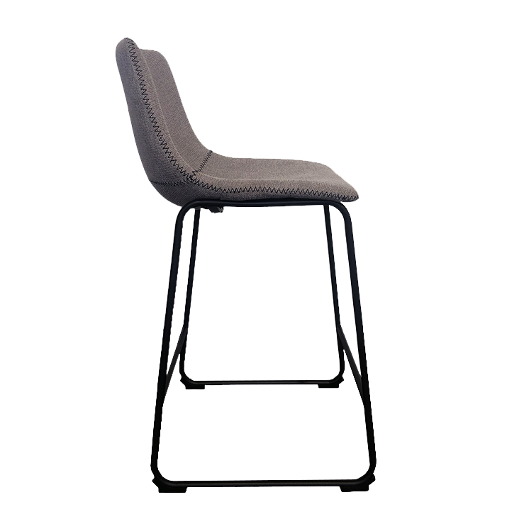 Frankie Stool Charcoal PU Sitting Pretty Furniture Perth